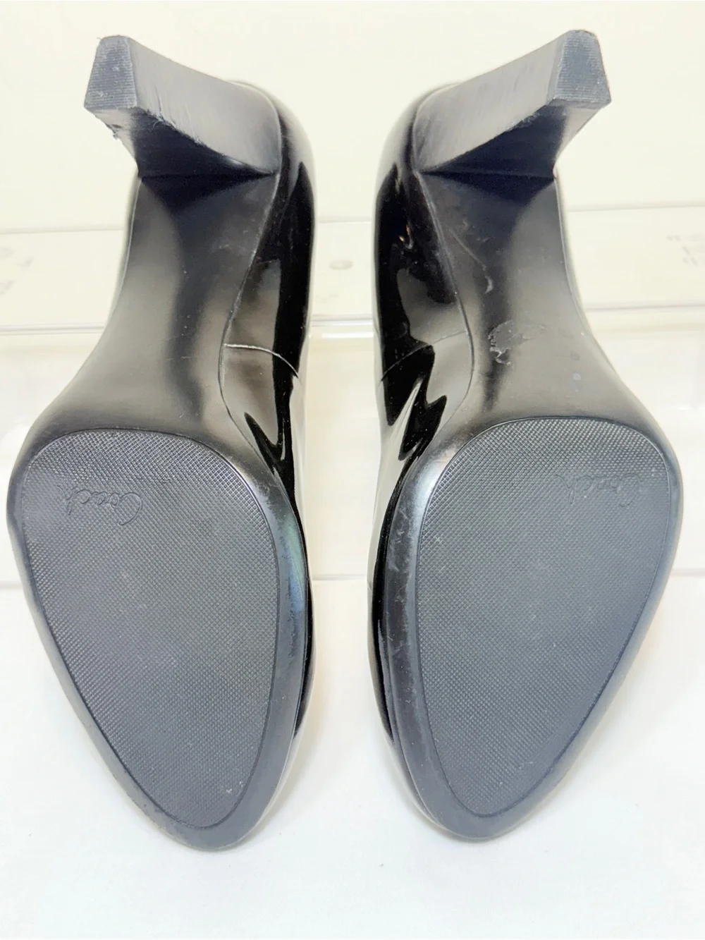 Coach Sheri A3945 Black Patent Leather Pumps Heels Women’s 7B